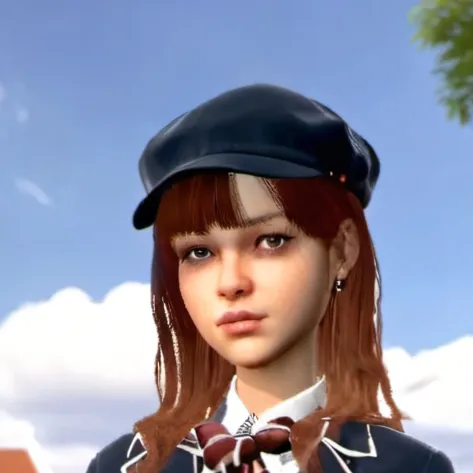 chat with ai character: Boarding skewl gal