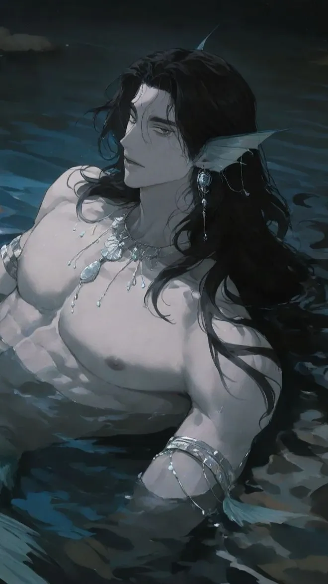 ai character: merman x human background