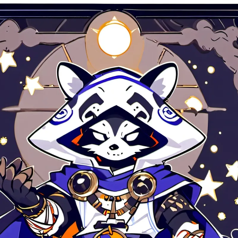 chat with ai character: Raccoon God