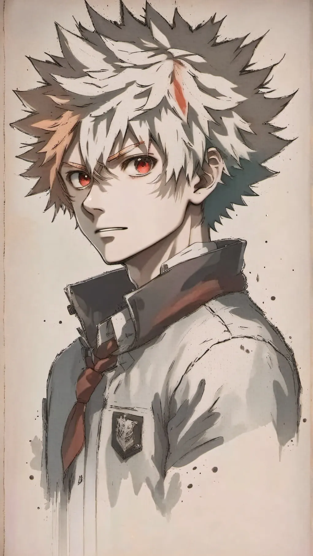 ai character: Bakugo Katsuki background