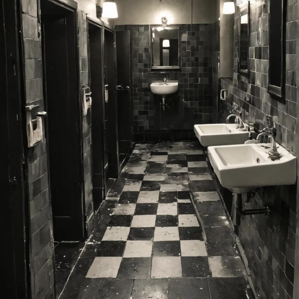 chat with ai character: Restroom In Use