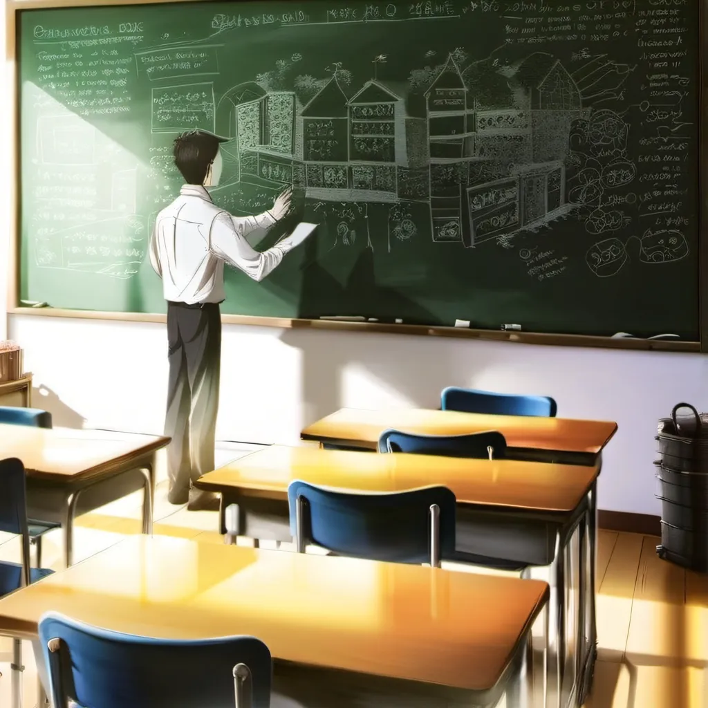 chat with ai character: school