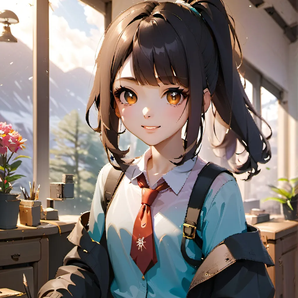 chat with ai character: Girl school