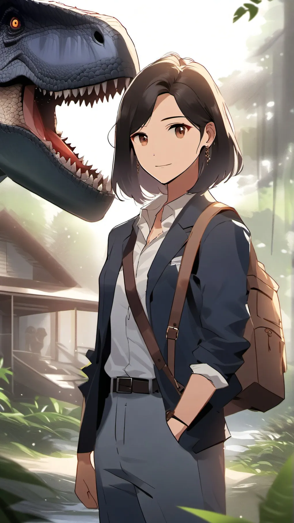 ai character: Jurassic world background