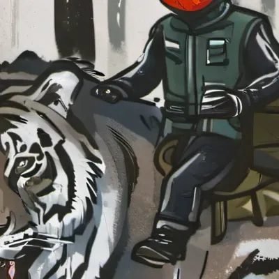 chat with ai character: A man tiger