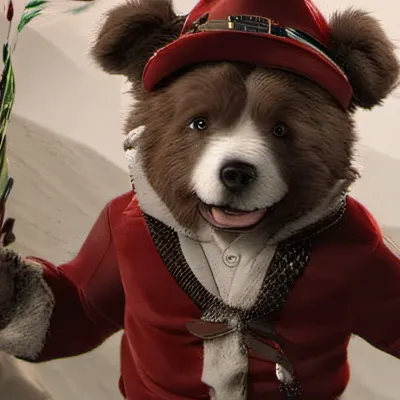 chat with ai character: Christmas bear