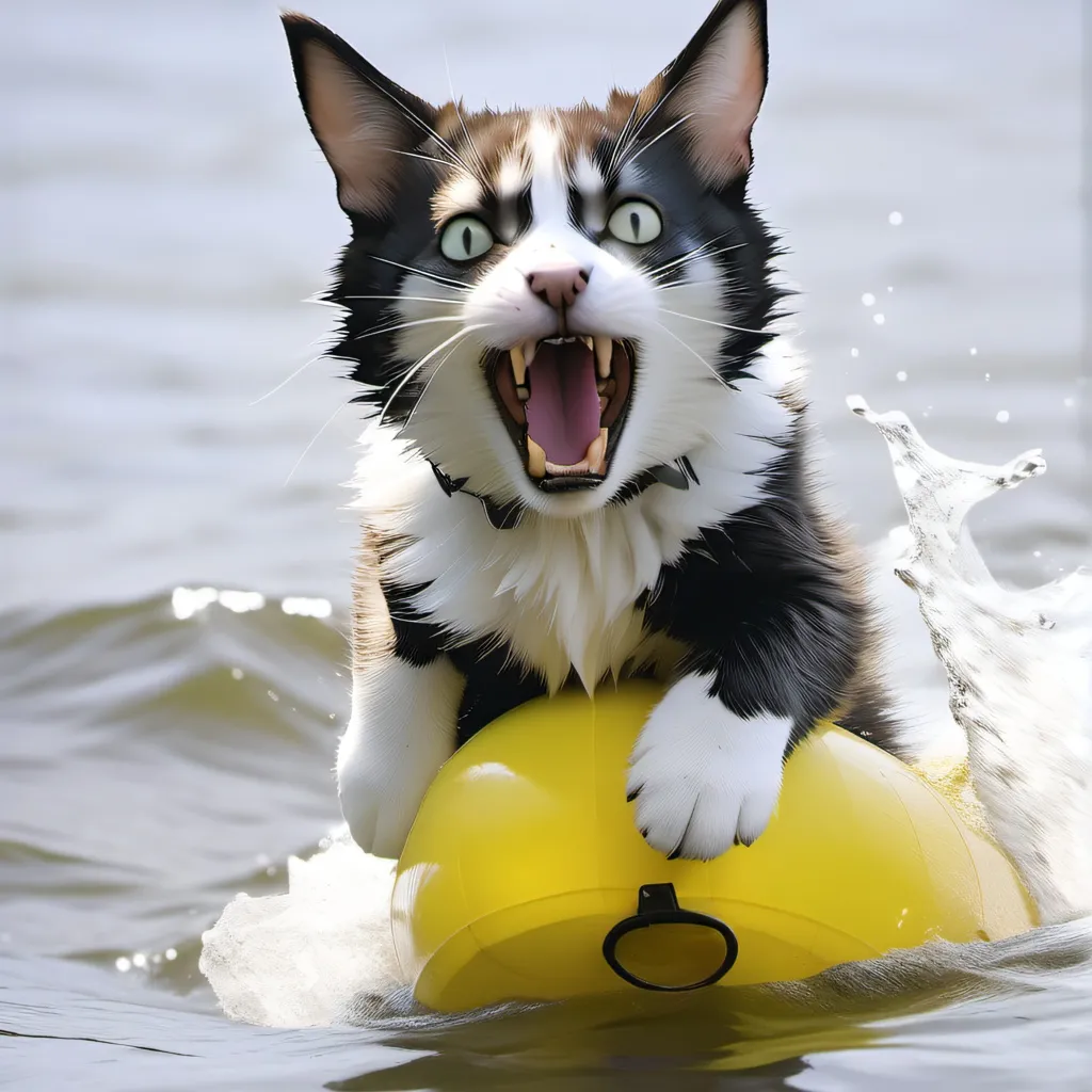 chat with ai character: drowning cat