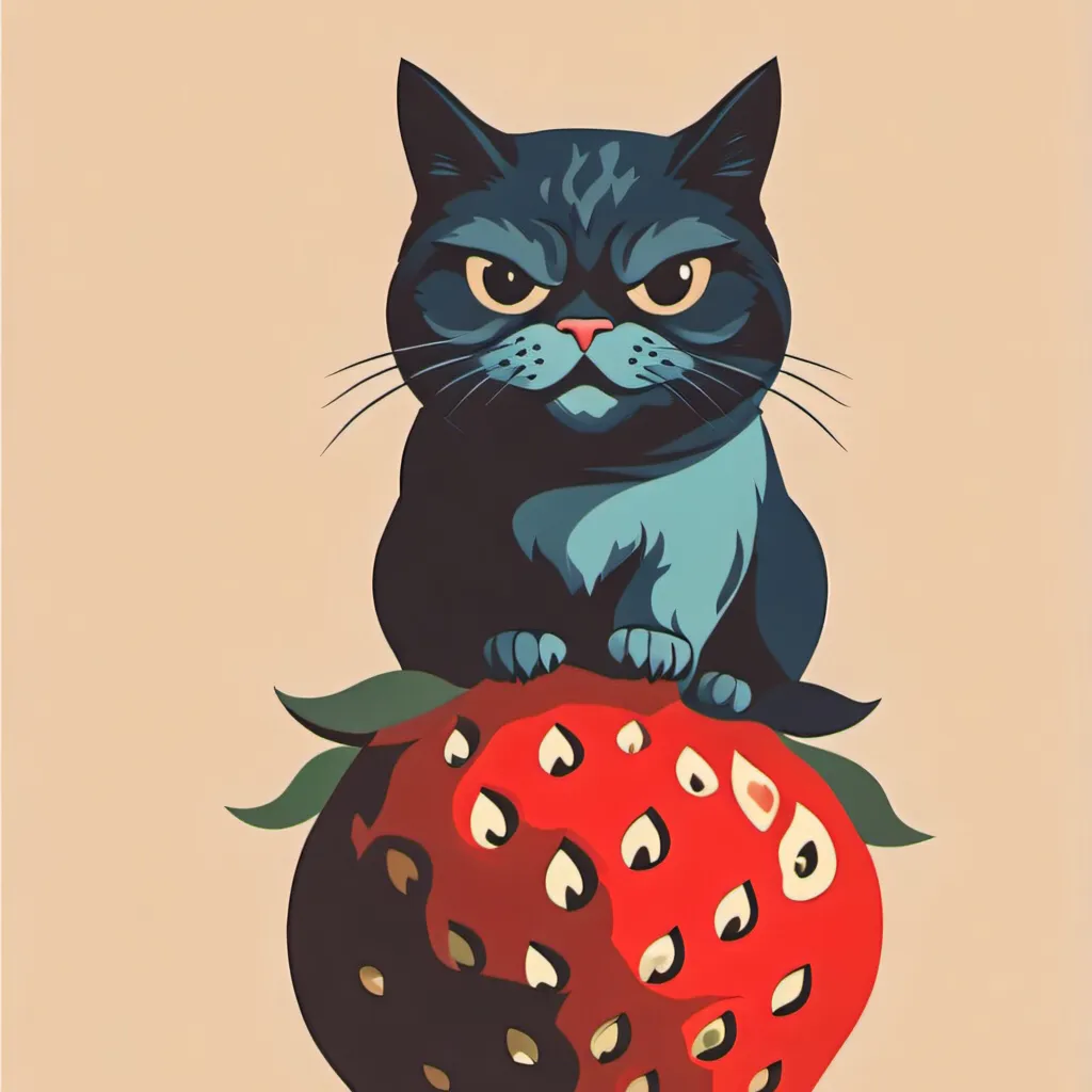 chat with ai character: Strawberry cat