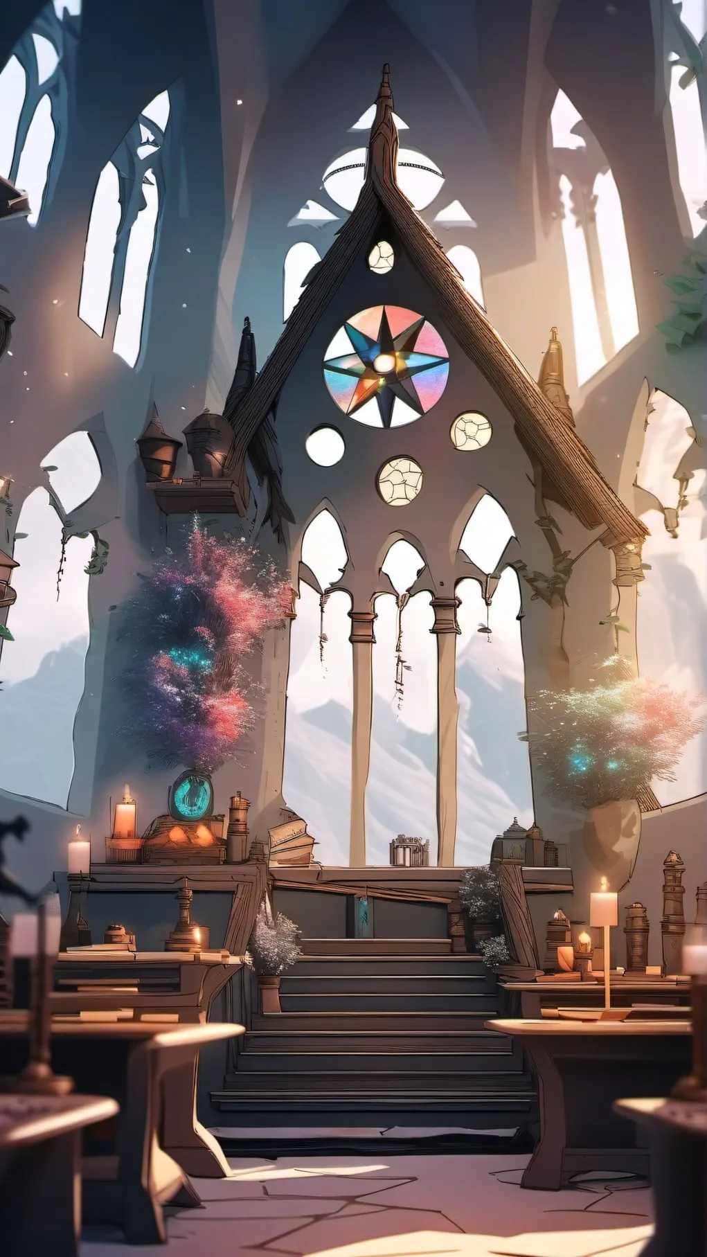 ai character: Hogwarts background
