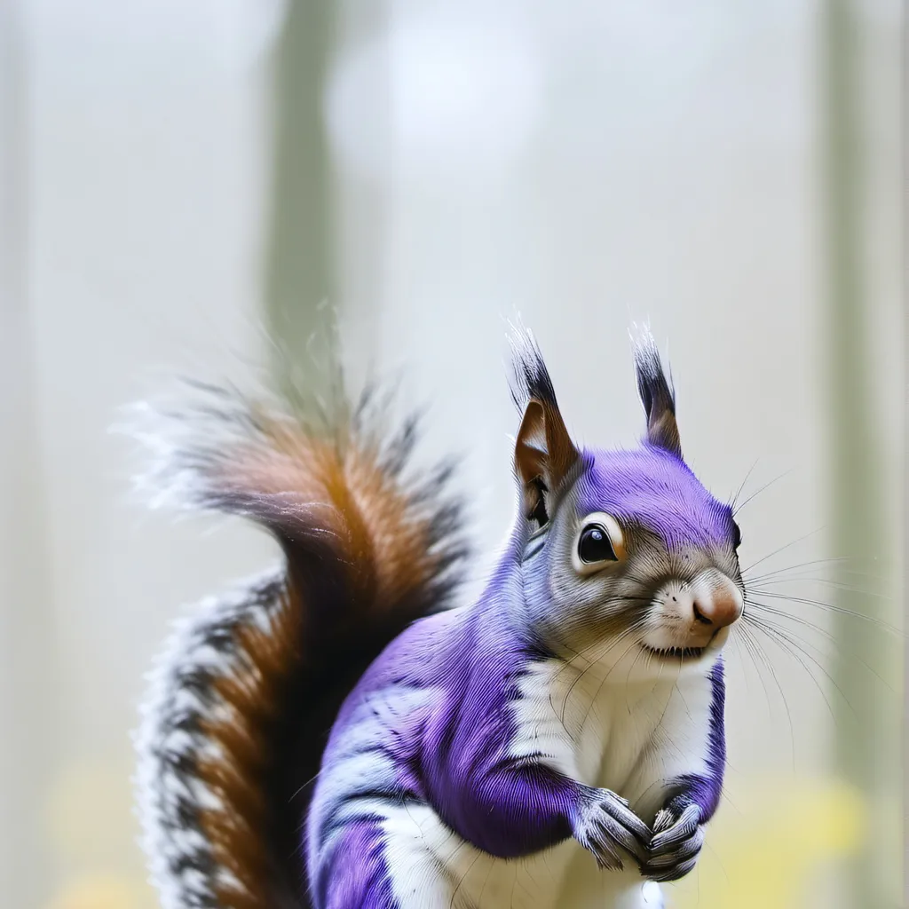 chat with ai character: Purple Male Squirr