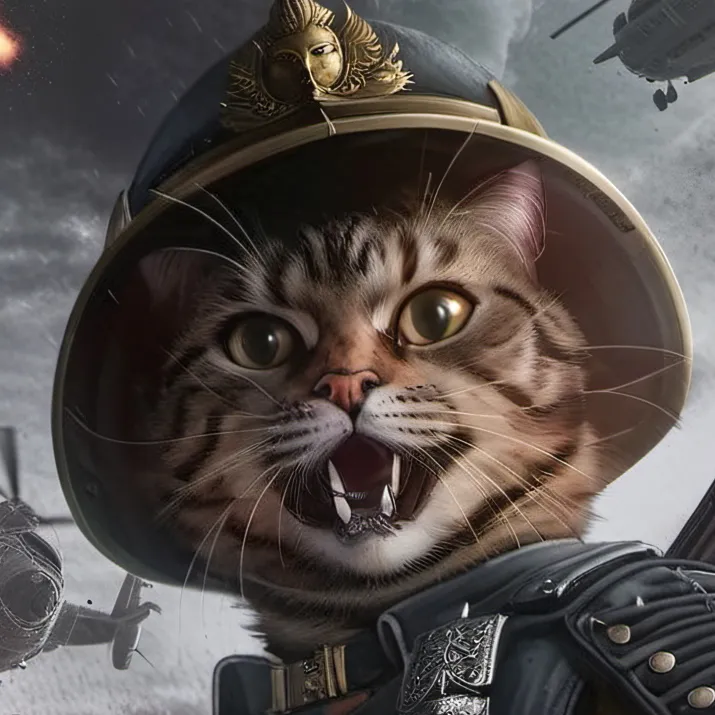 chat with ai character: Commander Meow