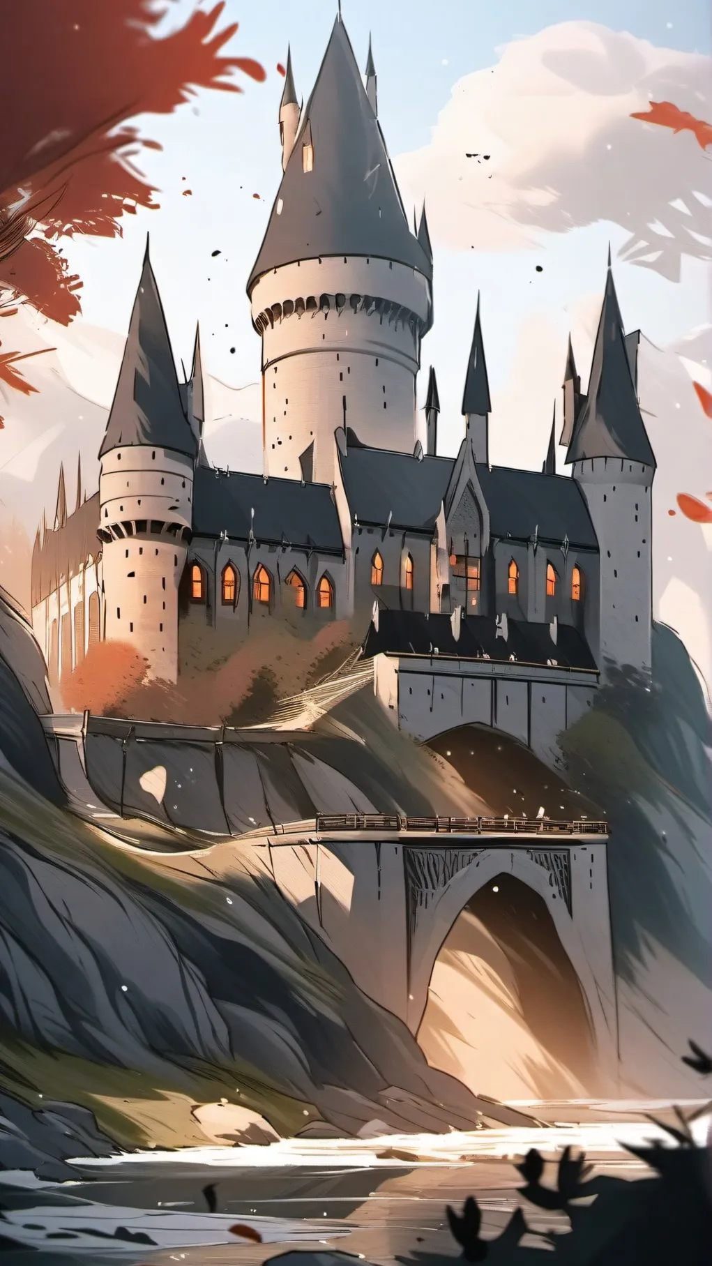 ai character: Hogwarts background