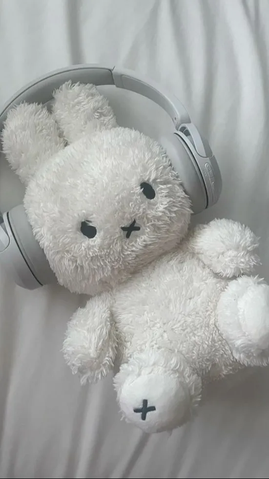ai character: miffy the plushiw background