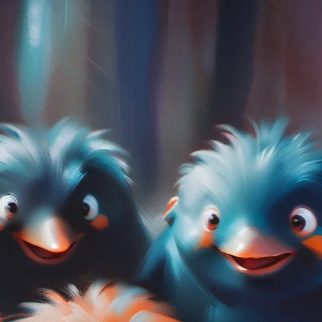 chat with ai character: Smiling critters? 