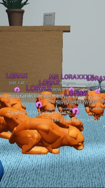 ai character: L.O.V as Cats! background