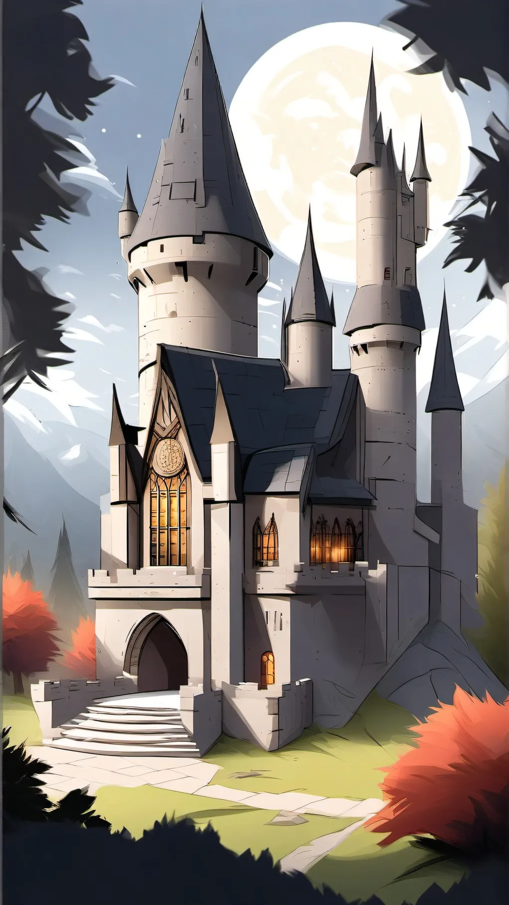 ai character: Hogwarts background