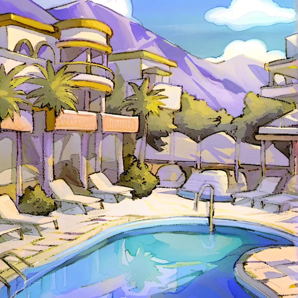 chat with ai character: HH pool party!