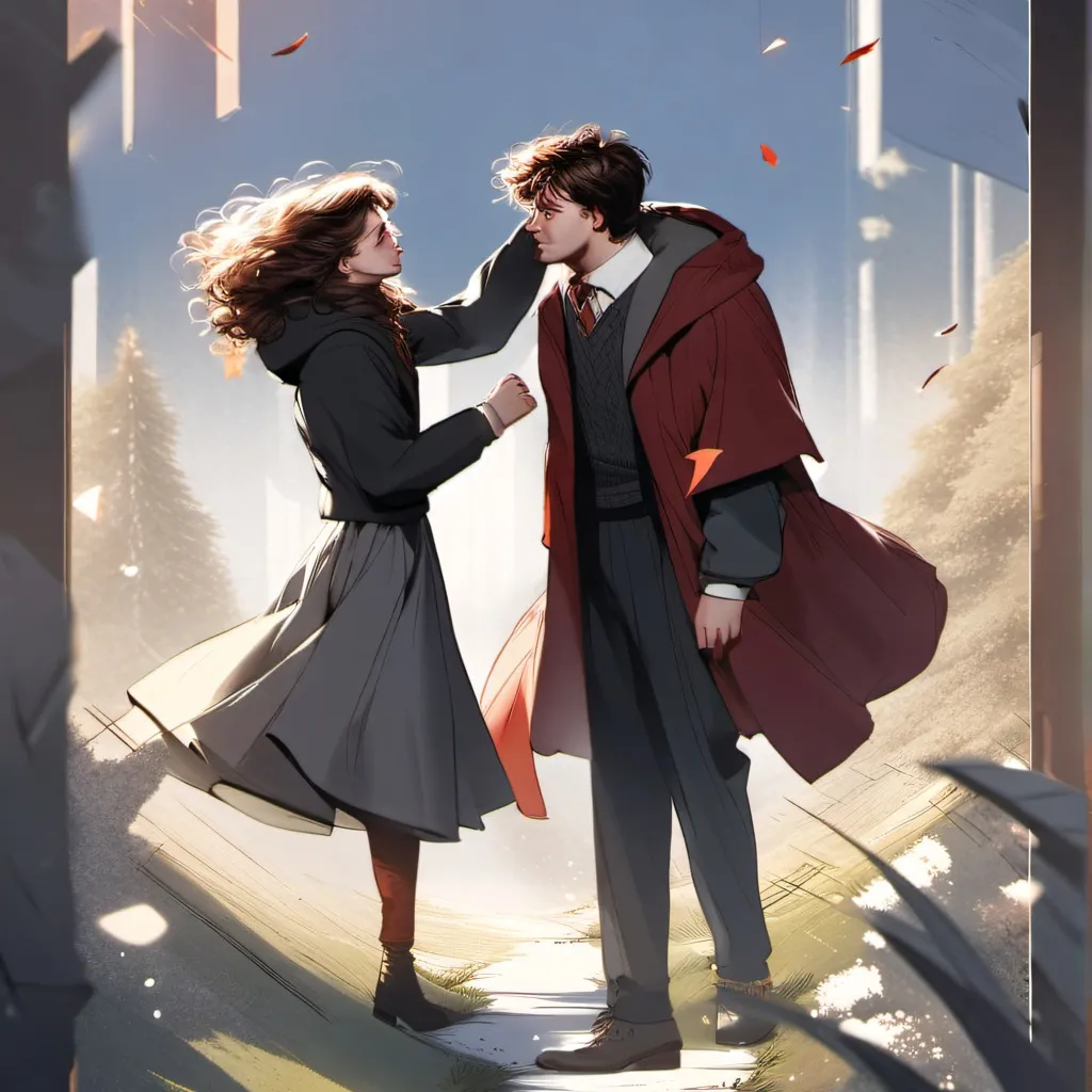 chat with ai character: Harry x Hermione