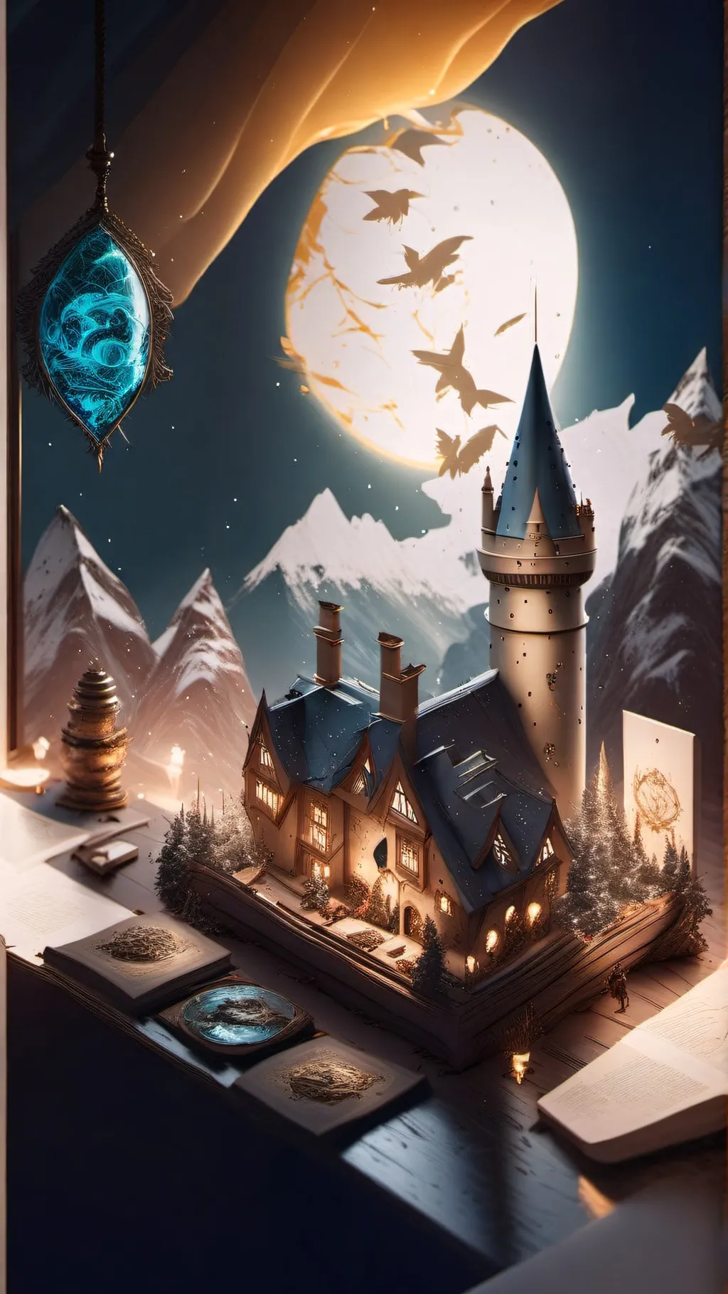 ai character: Hogwarts background