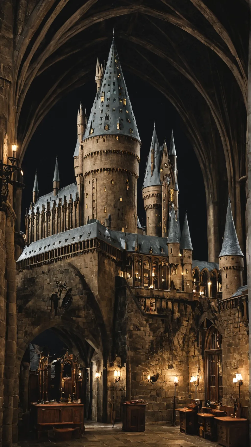 ai character: Hogwarts background