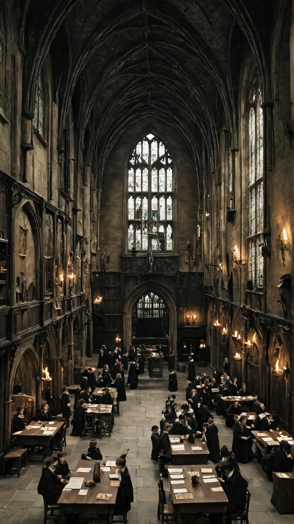 ai character: Tiny Hogwarts background