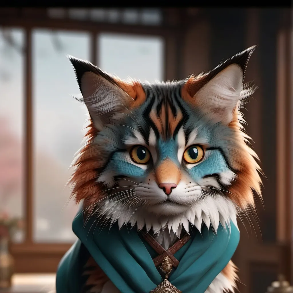 chat with ai character: blue cat