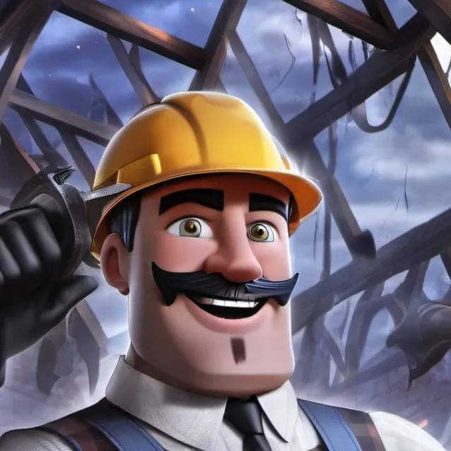 chat with ai character: evil bob the build
