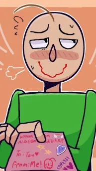 ai character: Baldi background