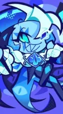 ai character: shadow milk cookie background