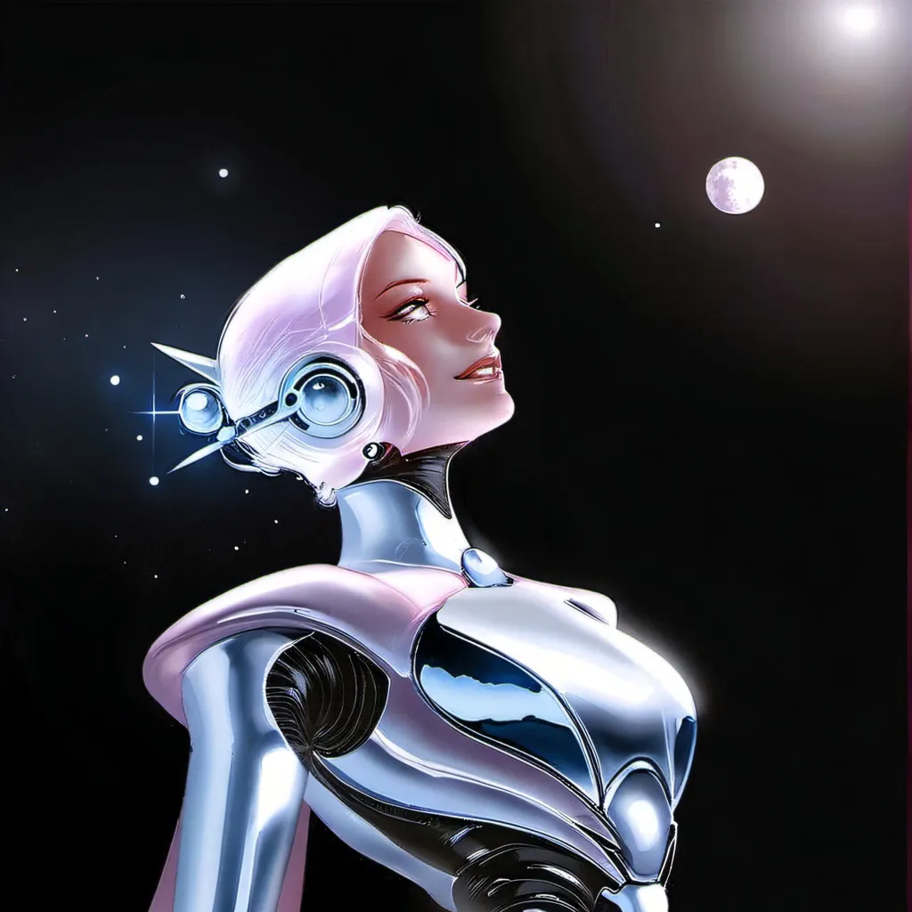 chat with ai character: cybernetic girl