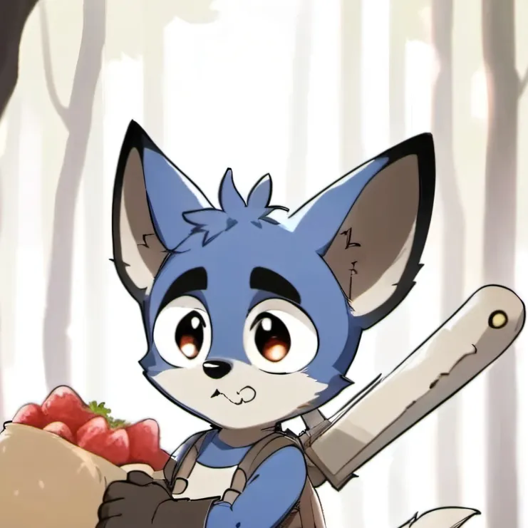 chat with ai character: blueberry furry