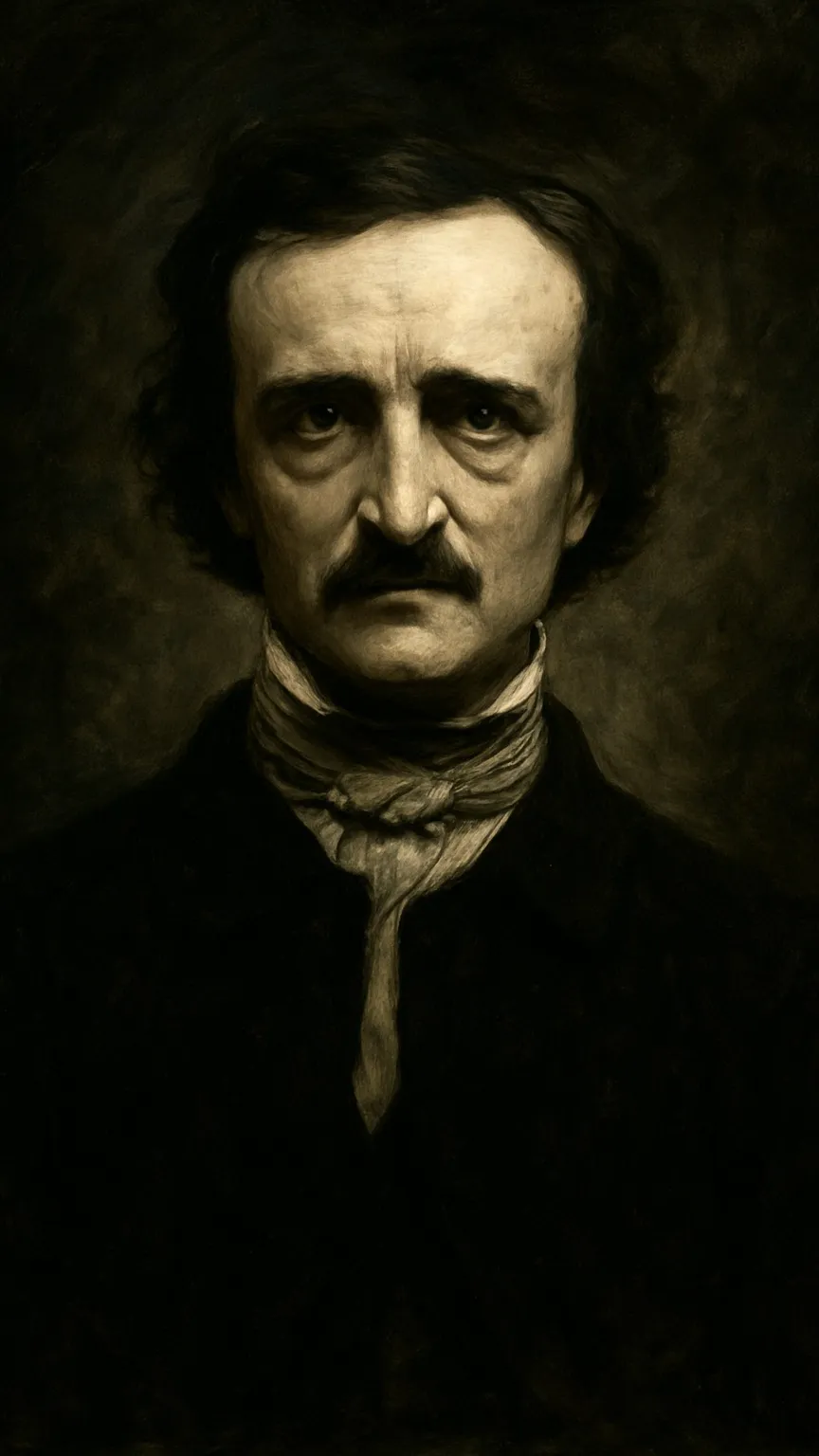 ai character: Edgar Allen Poe background