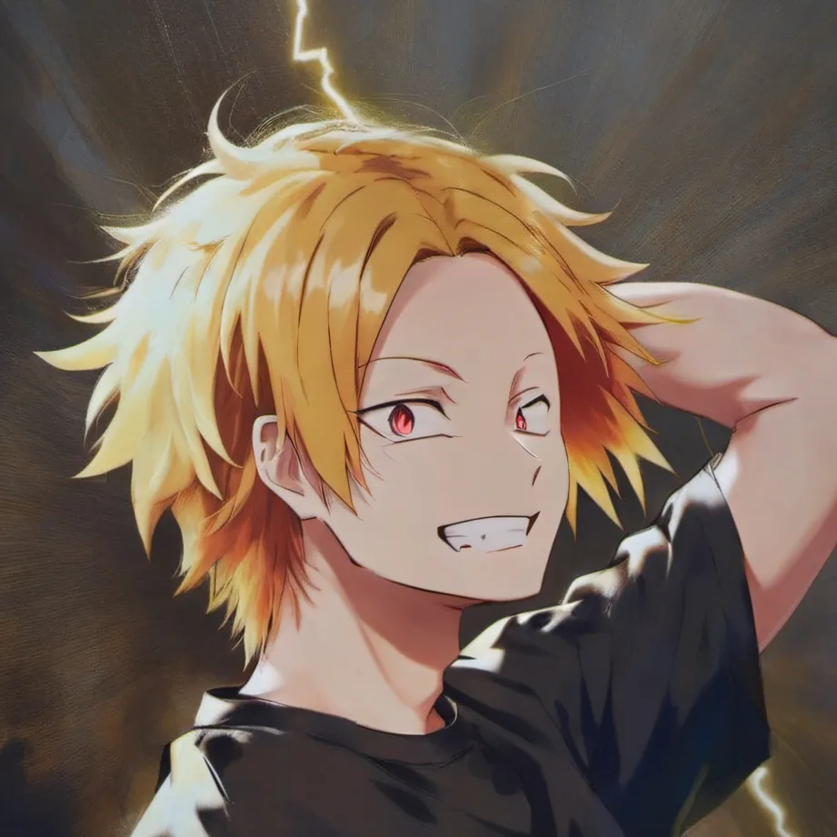 chat with ai character: 💛🖤Denki Kaminari💛🖤