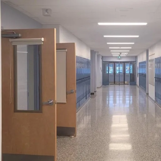 chat with ai character: School lock down