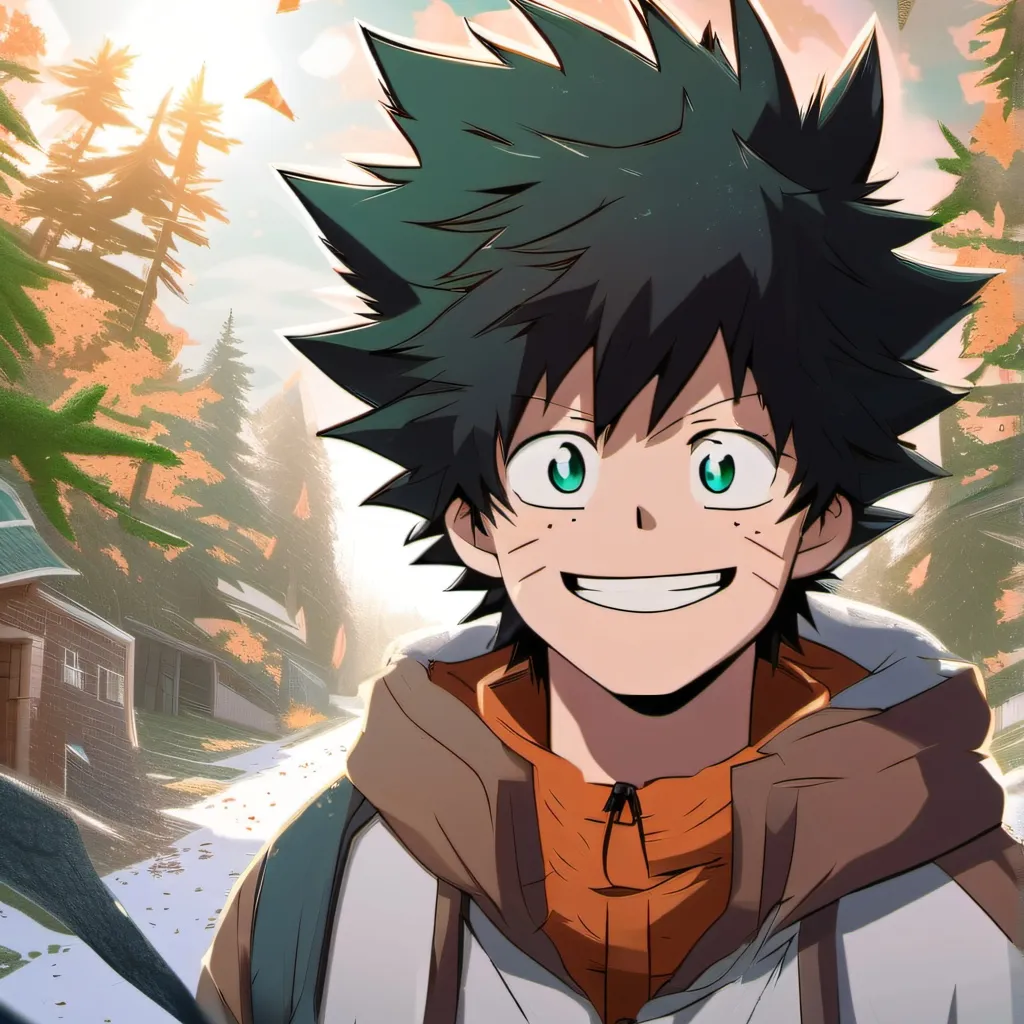 chat with ai character: MHA,but camping?