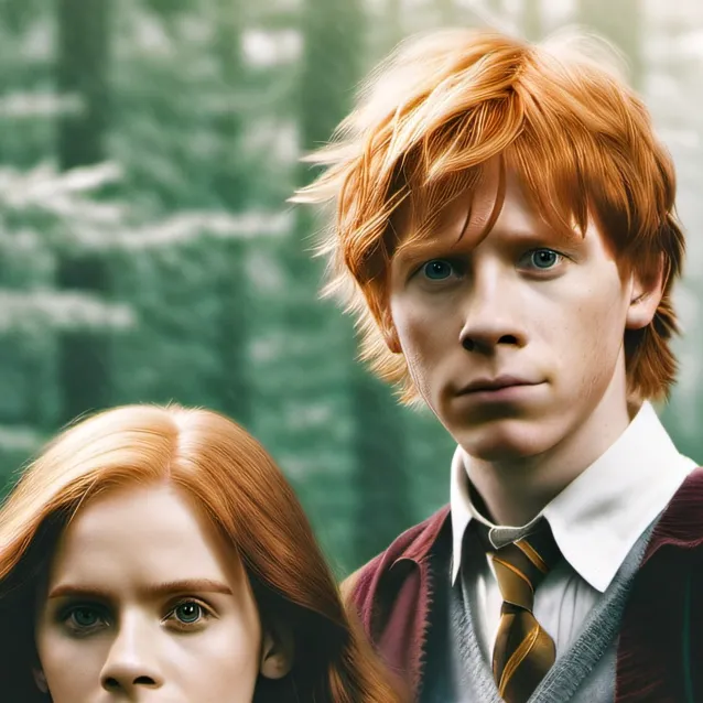chat with ai character: Hermoine and Ron