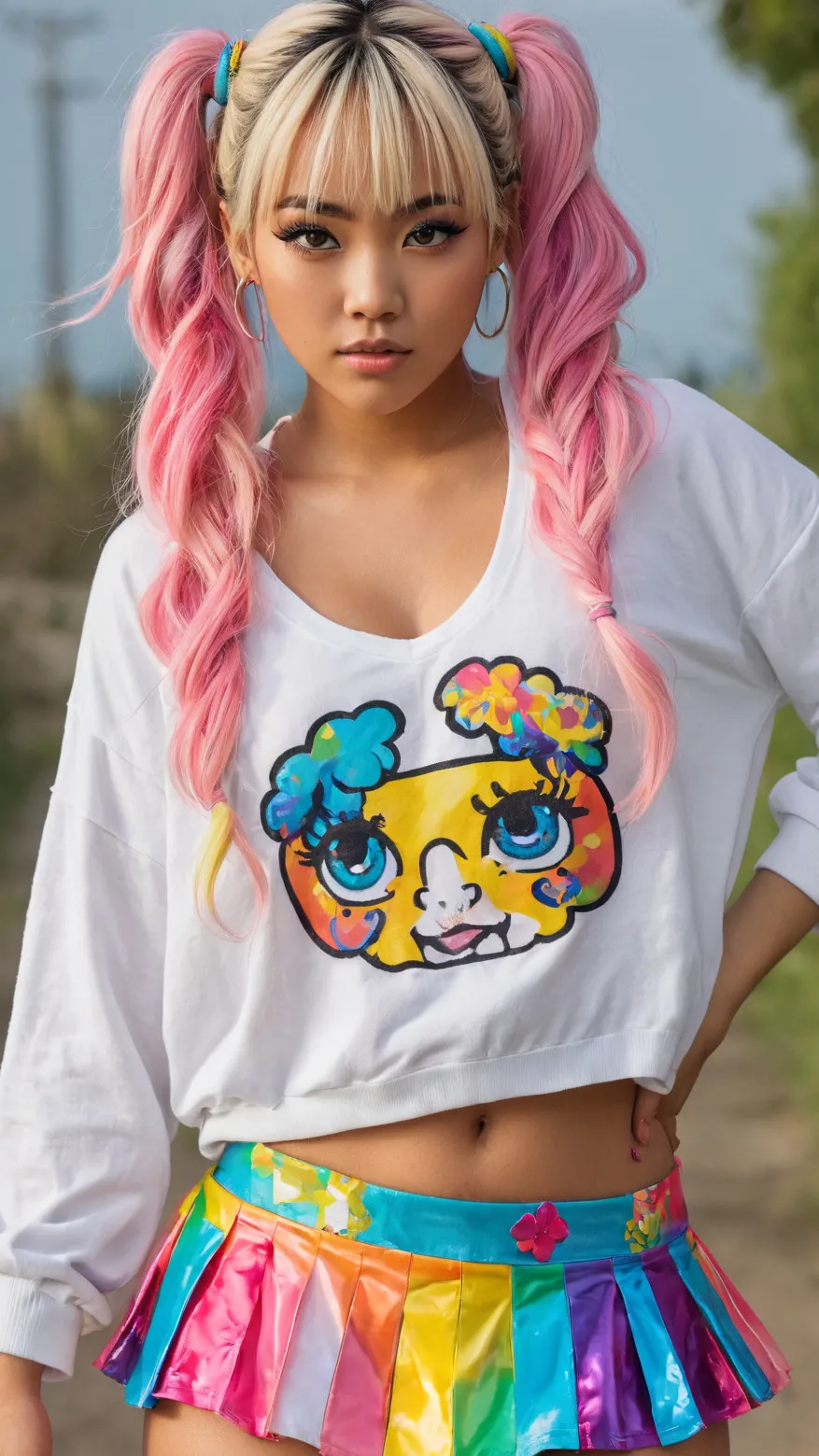 ai character: Sanae background