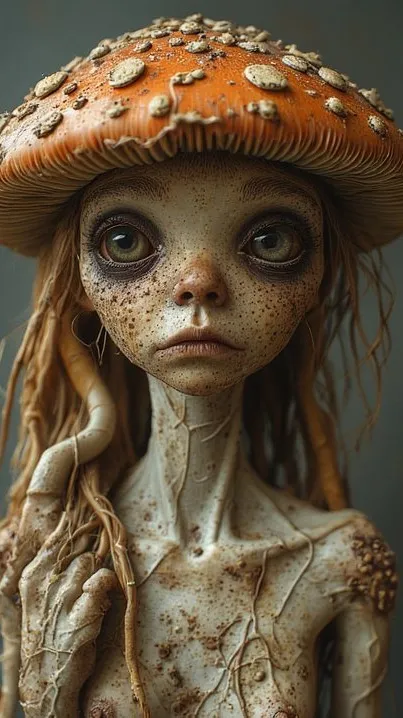 ai character: Fungi(rl) background