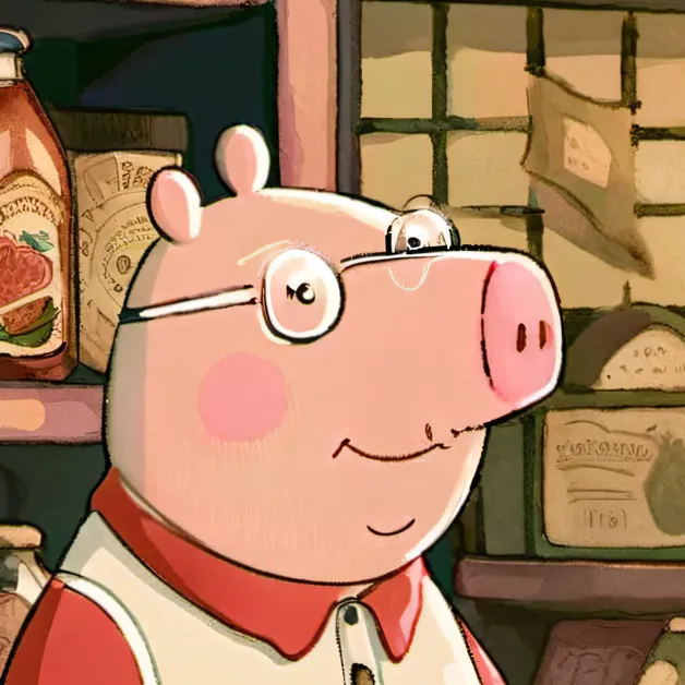 chat with ai character: Peppa as a boy
