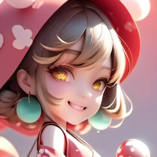 chat with ai character: Mushroom girl