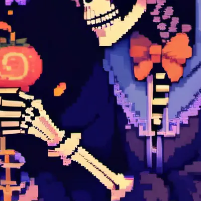 chat with ai character: Skelly go spin 