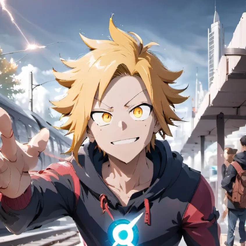 chat with ai character: Denki Kaminari