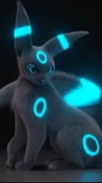 ai character: Umbreon Shiny background