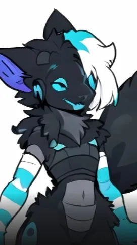 ai character: Protogen furry background