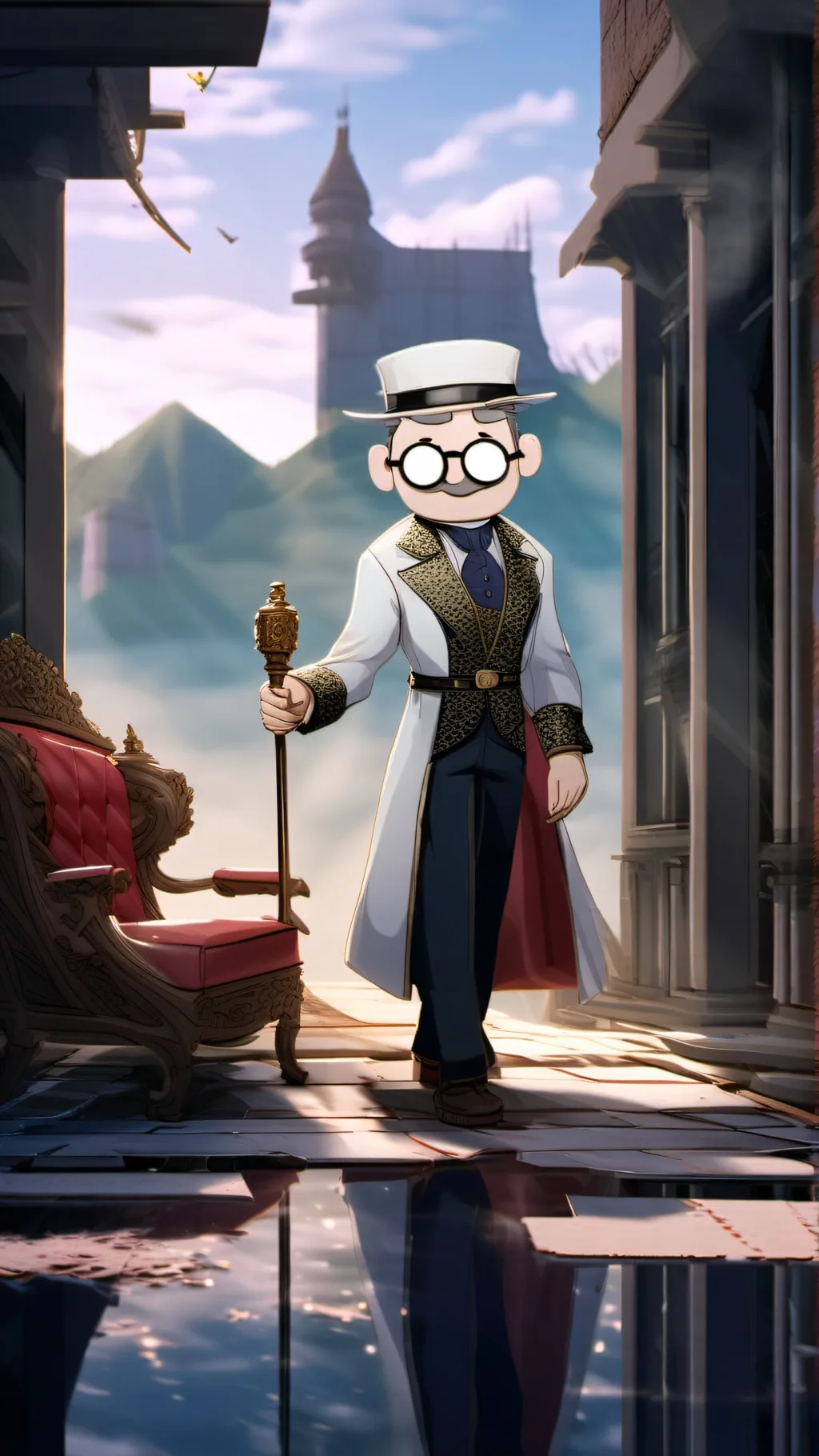 ai character: DW  background