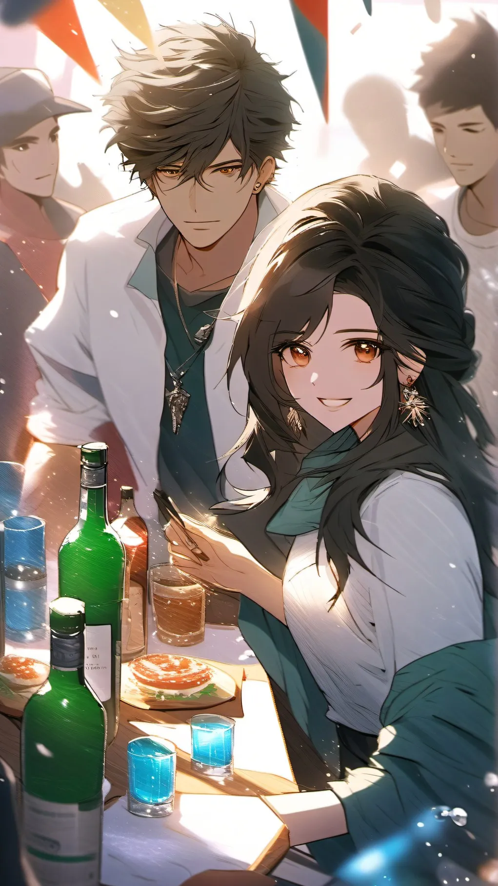ai character: spin the bottle  background