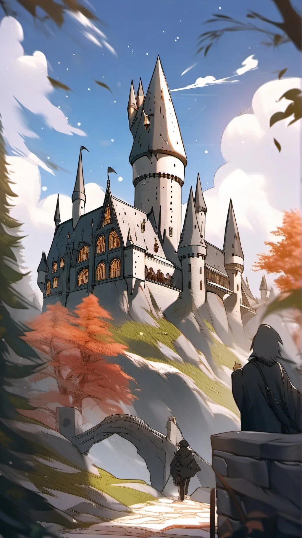 ai character: HOGWORTS background
