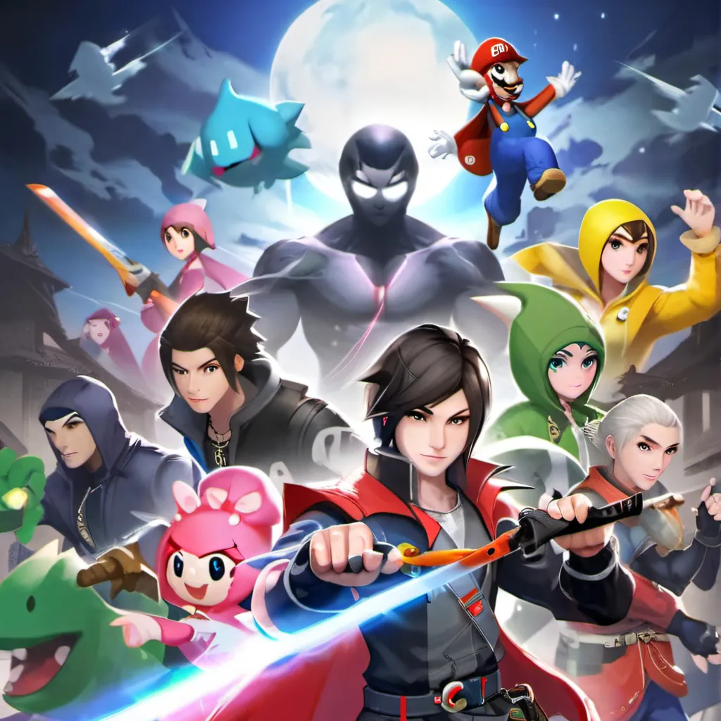 chat with ai character: The smash bros