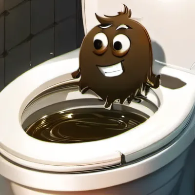 chat with ai character: Poop toilet 
