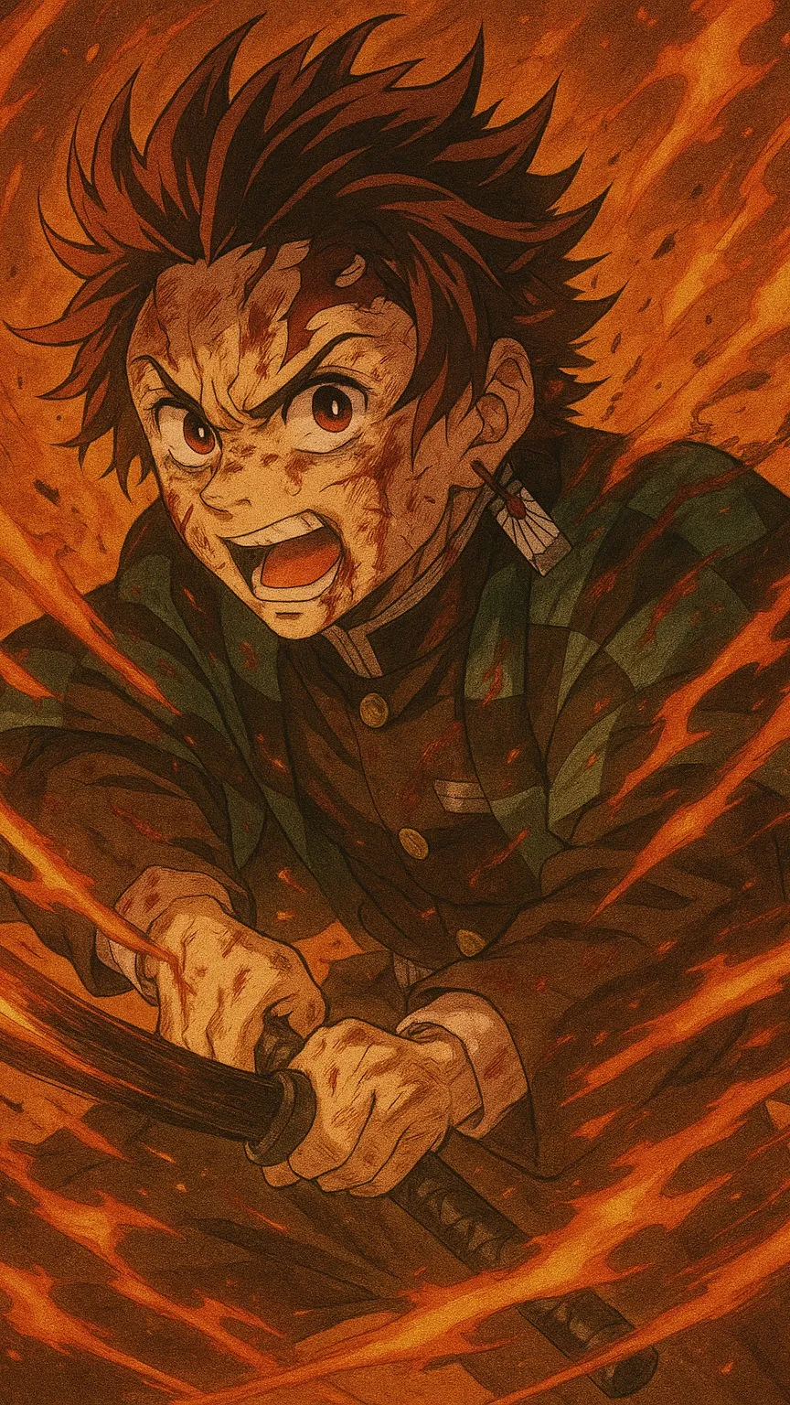 ai character: Tanjiro background